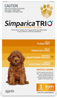 Zoetis Simparica Trio 1.25 - 2.5kg 3pk
