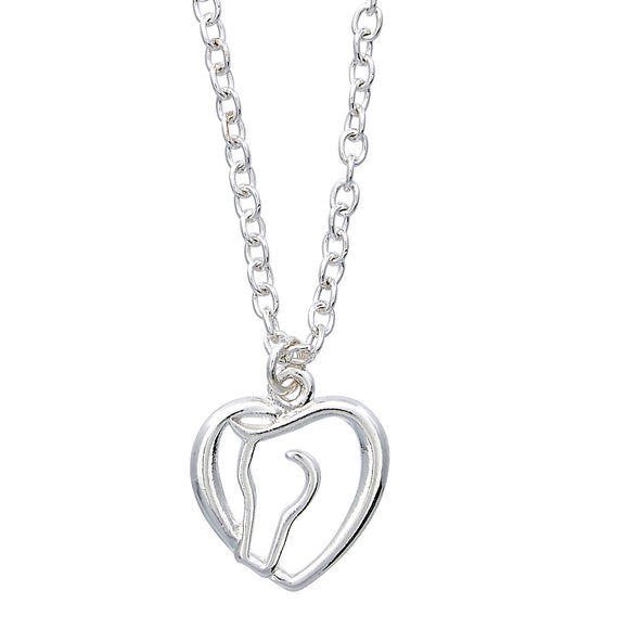 Necklace - Horse Head Heart