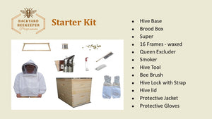 Beekeeping Starter Kit with pre waxed frames