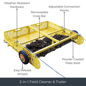 Farm and Yard Scoop 'N Tow - 2 in 1 scraper