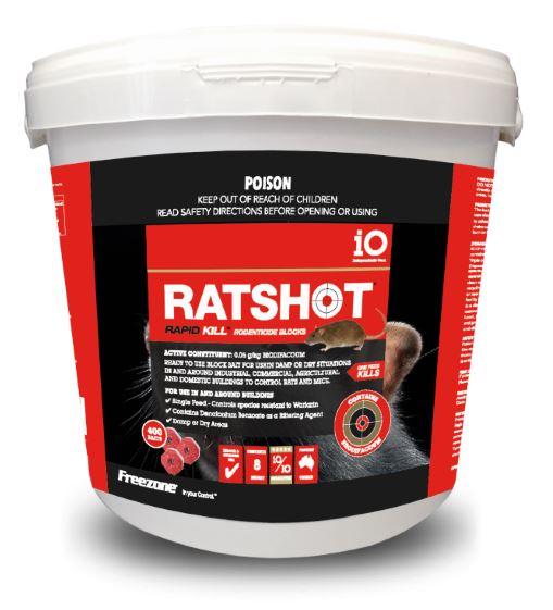 Ratshot Red Mouse Bait Blocks - 10kg