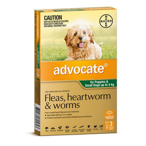 Advocate Dog up to 4kg - 3Pk