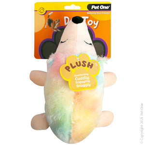 Dog Toy Plush Squeaky Rainbow Unihog