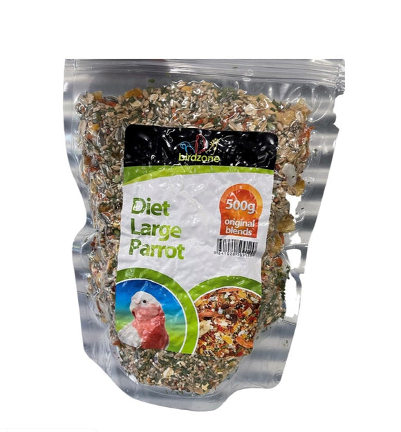 Birdzone Large Parrot Diet Blend 500gm