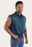 Ringers Western Hawkeye Mens Sleeveless Work Shirt