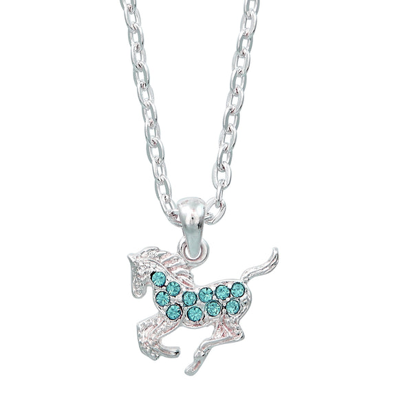 Necklace - Precious Pony Aqua