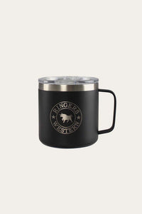 Ringers Western Brew Mug Powder Coated Insulated - Black