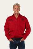 Ringers Western - Hawkeye Mens Full Button Work Shirt - Red