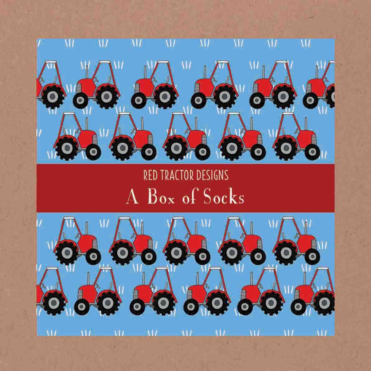 Red Tractor Designs SOCKS in a Box Griffith Feed and Grain