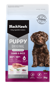 Blackhawk Puppy medium breed Lamb & Rice