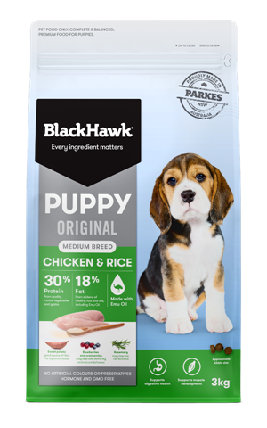 Blackhawk Puppy medium breed Chicken & Rice