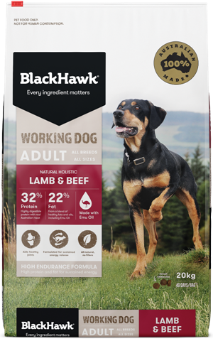 Blackhawk Working Dog Lamb & Beef 20kg