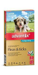 Bayer Advantix Dog 4-10kg - 3pk