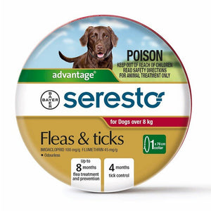 Seresto Flea and Tick Collar For Dogs - Over 8kg
